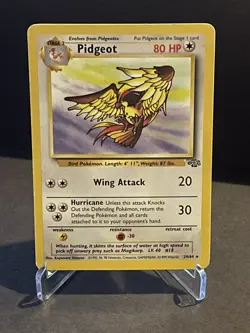 Pokemon TCG Pidgeot Jungle Set 26/64 Rare Non-Holo Lightly Played - Image 1