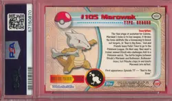 PSA 8 MAROWAK FOIL 2000 POKEMON TV #105 GRADED TOPPS ANIMATION SERIES 2 PM-TPHLC - Image 4