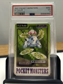 PSA 3 1997 POCKET MONSTERS CARDDASS #002 IVYSAUR - Image 1