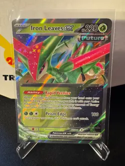 Pokemon Iron Leaves ex (128/237) Scarlet & Violet Black Star Promos NM HOLO - Image 1