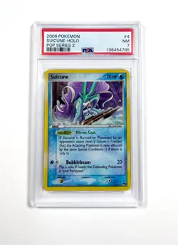 Pokemon TCG Suicune Holo 4/17 POP Series 2 (2006) PSA 7 NM Legendary Beast - Image 2