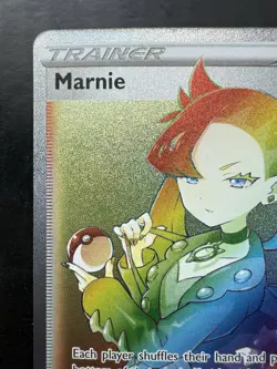 Pokemon Marnie 208/202 Sword & Shield Secret Rare Rainbow Full Art Trainer (NM) - Image 2