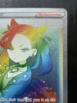 Pokemon Marnie 208/202 Sword & Shield Secret Rare Rainbow Full Art Trainer (NM) - Image 3