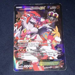 Pokemon Team Magma's Groudon EX 190 HP Double Crisis Ultra Rare Full Art Holo - Image 1