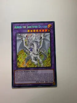 Yugioh - Albion the Sanctifire Dragon - Secret - 1st - CYAC-EN035 - NM - Image 1