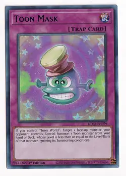 Yugioh - Toon Mask (Blue Ultra Rare) (1st Edition) - DLCS-EN079 - Image 1