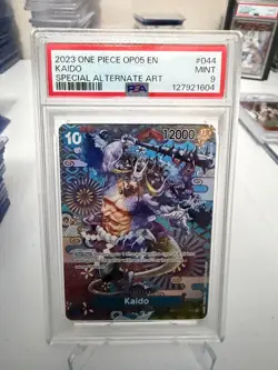2023 One Piece OP05 Kaido Special Alternate Art PSA 9 - Image 1