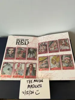 One Piece TCG Premium Card Collection Film Red Edition- New & Sealed English - Image 4
