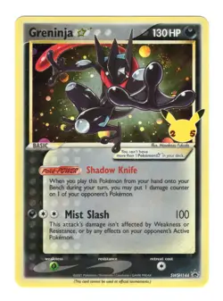 Greninja Gold Star SWSH144 25th Celebrations Promo Card Pokemon NM - Image 1