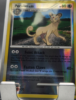 RETIRED Pokemon Card – 2008 Persian Reverse Holo 68/146 – DP Stormfront - Image 1