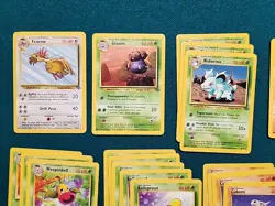 Pokemon WOTC 1999-Lot of 40 Common and Uncommon Cards-Base Set Jungle-LP - Image 2