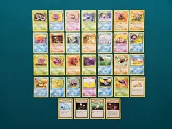 1999 Pokemon FOSSIL SET Unlimited Edition COMPLETE Uncommon Common Cards Lot NM - Image 1