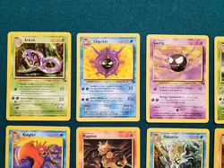 1999 Pokemon FOSSIL SET Unlimited Edition COMPLETE Uncommon Common Cards Lot NM - Image 2