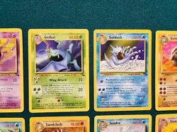1999 Pokemon FOSSIL SET Unlimited Edition COMPLETE Uncommon Common Cards Lot NM - Image 3