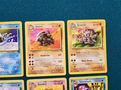 1999 Pokemon FOSSIL SET Unlimited Edition COMPLETE Uncommon Common Cards Lot NM - Image 4