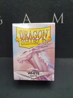 Dragon Shield - 100 Standard Sized Card Sleeves - White - Matte - Image 1