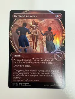 Demand Answers Foil Showcase MTG Magic the Gathering Card NM Near Mint MKM - Image 1