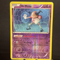 MR. MIME 47/116 Plasma Freeze REVERSE HOLO RH rare Pokemon TCG card HP - Image 1