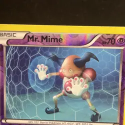 MR. MIME 47/116 Plasma Freeze REVERSE HOLO RH rare Pokemon TCG card HP - Image 3