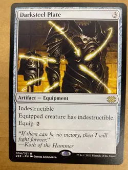 MTG 1x Darksteel Plate # 304 Double Masters 2022 Magic the Gathering Card x1 NM - Image 1