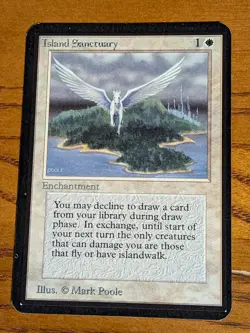 Island Sanctuary Alpha rare nm LEA mtg Magic the Gathering - Image 1