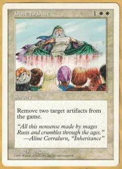 Dust to Dust (Fifth Edition Core Set, Uncommon, English, 1997) NM MTG 5th - Image 1