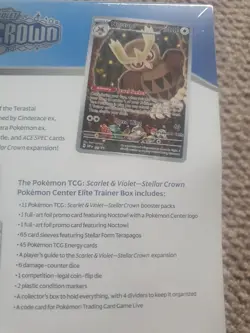 TCG Pokemon Center Exclusive Stellar Crown Elite Trainer Box Etb New & Sealed UK - Image 3