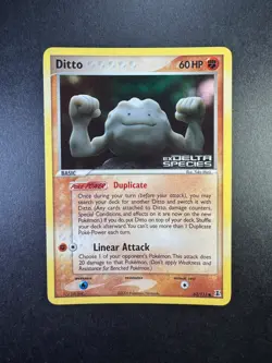 2005 Pokemon Ditto (Geodude) 62/113 Delta Species Reverse Holo - Image 1