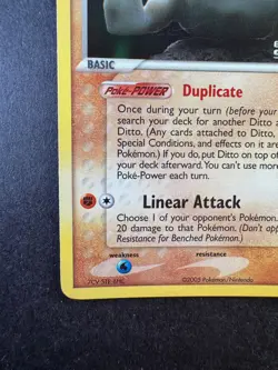 2005 Pokemon Ditto (Geodude) 62/113 Delta Species Reverse Holo - Image 4