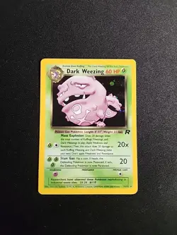 Pokemon TCG Dark Weezing 14/82 Team Rocket Holo Rare - Unlimited - WOTC Vintage - Image 1
