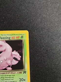 Pokemon TCG Dark Weezing 14/82 Team Rocket Holo Rare - Unlimited - WOTC Vintage - Image 3