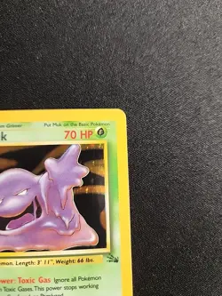 Pokemon TCG Muk Fossil 13/62 Holo Unlimited Holo Rare NM - Image 3