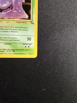 Pokemon TCG Muk Fossil 13/62 Holo Unlimited Holo Rare NM - Image 4