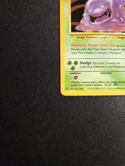 Pokemon TCG Muk Fossil 13/62 Holo Unlimited Holo Rare NM - Image 5