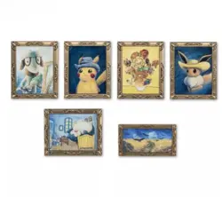 Pokemon Centre x Van Gogh Museum Amsterdam 6 Pin Box Set New Limited Edition - Image 3
