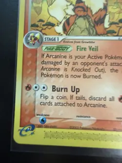 Arcanine - 15/100 EX Sandstorm 2003 - E Reader - Pokemon TCG - NM - Image 2