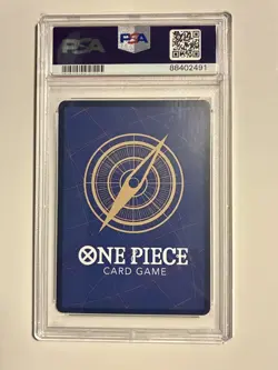 PSA 10 One Piece CCG Fire Fist Ace Alt Art Parallel Holo #OP03-018 ENGLISH - Image 2