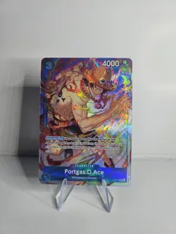 One Piece TCG - Portgas D. Ace P-074 - Best Selection Vol.3 Alt Art English NM - Image 1