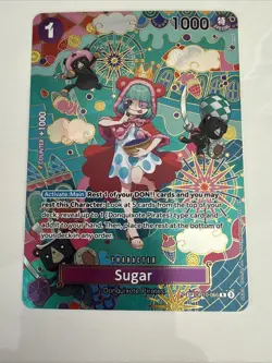 Sugar - OP10-065 (SP) - The Azure Sea's Seven (OP14) One Piece Card English. USA - Image 2