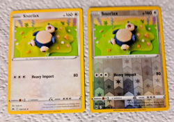 Pokemon TCG, Snorlax 109/159, Crown Zenith Reverse Holo & Reg Rare (Both Cards) - Image 2