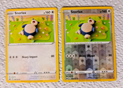 Pokemon TCG, Snorlax 109/159, Crown Zenith Reverse Holo & Reg Rare (Both Cards) - Image 5