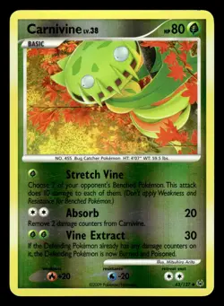 Carnivine 43/127 Reverse Holo Platinum Pokemon Card - Image 1