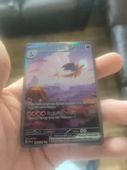 Pokemon TCG Scarlet & Violet Charizard EX Holo Card 199/165 Special Illustration - Image 2