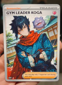 Koga - Waifu - Goddess - Anime - TCG - DIY - Full Art - Glossy - Trainer Card - Image 1