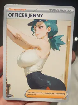 Officer Jenny - Waifu - Goddess - Anime - TCG - Full Art - Glossy - Trainer Card - Image 1