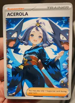 Acerola - Goddess - Anime - DIY - Full Art - Glossy - Trainer Card - Image 1