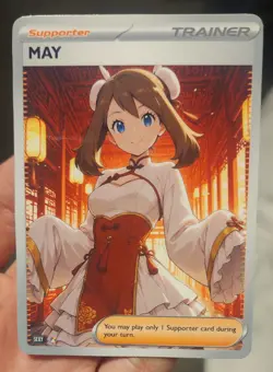 May - Waifu - Goddess - Anime - TCG - DIY - Full Art - Glossy - Trainer Card - Image 1