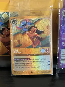 Lilo Escape Artist And Elsa Fifth Spirit Promo Cards - Gold Foil Set SEALED - Image 2