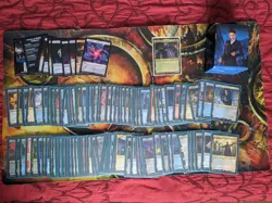 MTG Universes Beyond: Doctor Who Masters of Evil Commander Deck With Sleeves - Image 1