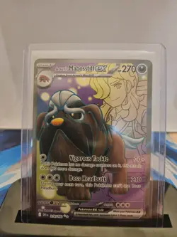 Pokemon Arven's Mabostiff EX 218/182 Destined Rivals Ultra Rare Full Art NM - Image 1